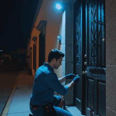 Instalación de cerradura multipunto